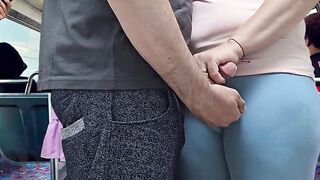 Stranger Man Ejaculate by Hotty's Hand In a Crowded Bus
