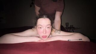 Yielding Wench Degrades Herself Like A Precious Cutie & Dad Awards Her With Creampie & Squirting