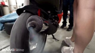 Trickery - Blake Blossom Paying For Moped Repairs With Her Taut Vagina