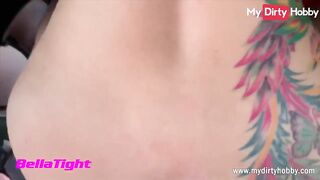MyDirtyHobby - Outdoor screw and creampie for breasty golden-haired