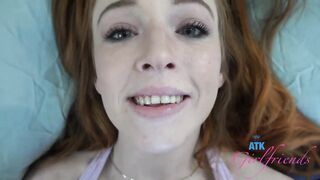 Madi Collins rides ramrod and takes a creampie Amateur Ginger POV GFE