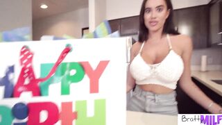 BrattyMILF - Biggest Tit Stepmom Victoria June Gets Sex Toy And Birthday Sex For Lewd Stepson