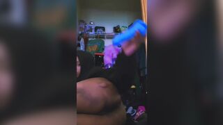 BLACK mother I'd like to fuck MASTERBATES IN FRONT OF BOYFRIEND