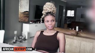 I made this CUTE 18YO BLACK elect between her broke BF or my Miami