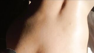 Large booty Latin chick brunette hair milks nasty and has anal sex natural titties large rod pear booty