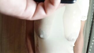 camiseta mojadas tetas grandes