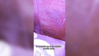 I DISCOVER my ALLY in the bath and we SCREW until I make her CREAMPIE