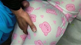 My stepdaughter is still a virgin and always wears pajamas, pajamas that are taut around her large butt. This day that babe said me: "Bang me with my garments on but don't put it in me" (Over eighteen)