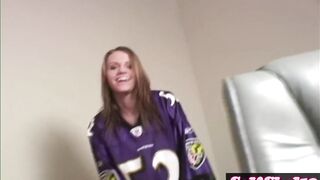 Teen Golden-haired Panty Play with constricted vagina