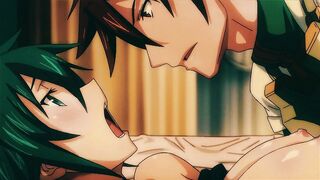 Race, with His Massive Cock, Likes to Bang Breasty Cuties with a Ahegao Look on Their Faces