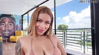 Hawt STEPSISTERS with large natural melons and large butt exchange partners - Andrea Castro & Anissa Miller