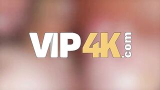 VIP4K. Male+Male+Female sex in front of cuckold