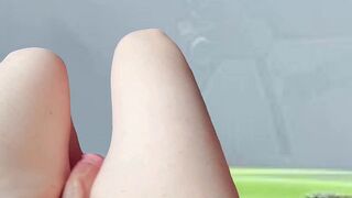 two HANDS-FREE CUMMING MASTURBATION WORKOUT WITH CUTE SOFT HAUNCHES