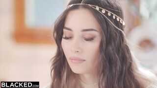 BLACKED Beautiful tiny Aria devours each inch of Anton