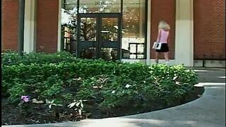 Youthful Salacious Golden-haired Student Katie Morgan Enjoys Improving Her Linguistick Skills Sucking two Massive Ebony Jocks