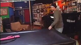 Constricted butt ebony wench in room gets worthy screw from behind from ebony guy