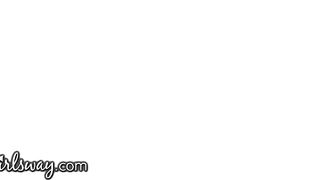 GIRLSWAY Trying Hard to Distract Angela White from The Game!