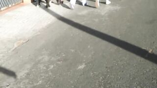 Vieja culona en licra