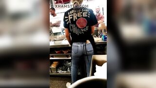 Teen with sexy firm ass candid