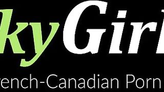 Beautiful amateur French lesbians lick each others pussy