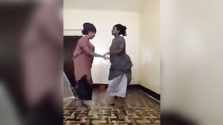 Somali lesbian touching each others boobs
