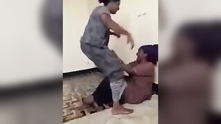 Somali lesbian touching each others boobs