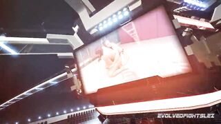 Lesbian wrestling has Ariel X dominating Bella Rossi roughly