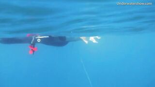 Hotties naked alone in the sea