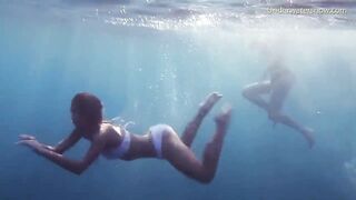 Hotties naked alone in the sea