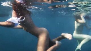 Hotties naked alone in the sea