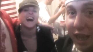 College weenie sucking teen goes down on jock