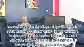 Man screws sexy tattooed youthful golden-haired after eating her twat indoors