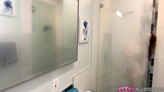 Giving Redhead Stepsis a Coarse Bang and Creampie in the Baths - Nala Brooks - MyPervyFamily