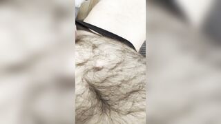 Close-up precum and thick cum in my pants