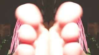 Foot fetish JOI with fleshly CEI for Gooner guys with Bitch goddess Lana
