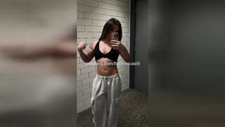 Brunette hair Virgin's OnlyFans Oops: Accidental Squirt Explosion Alone!