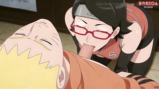 Naruto Screws and Creampie Sarada During the time that Sakura Is Watching, This guy Betrayed Boruto (uncensored Manga)