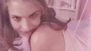 Little April Masturbates in underware