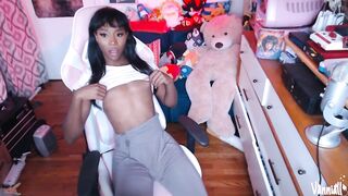 White Calvin Briefs Double Spunk flow - BBC Trans Hottie Vanniall Milks Her Thick Shlong Twice