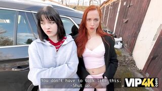 VIP4K. 2 Amateur Lesbian babes Don’t Mind Their 1st Trio With a Stranger