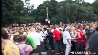 EU strumpets dancing nasty in the crowds