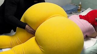 Large Booty Mother in Law Implores for a Massage and Gets So Moist