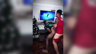 Homo football player screws deeply