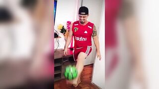 Homo football player screws deeply