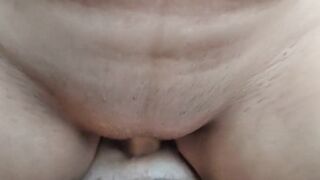POV Sex. Close up Fellatio From Stepsister and Cowgirl Pussyfucking