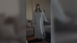 Sexy Breasty mother I'd like to fuck in Hawt Underware, Ebony Nylons and High Heels Shoes