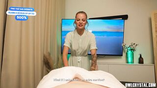 The Shy Masseuse Couldn’t Resist Her Client’s Large Knob