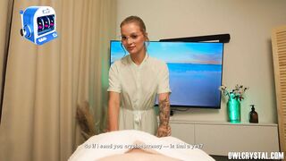 The Shy Masseuse Couldn’t Resist Her Client’s Large Knob