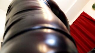 Hot Headmistress Eva Latex Bitch goddess Leggins Heels Fetish SADOMASOCHISM Gonzo Femdom Solo