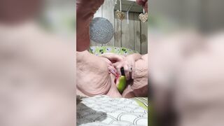 Shes Cumming 10 Times in a Row with That Orange Sex toy